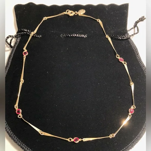 Jewels by Park Lane Gold-Tone Birthstone Necklace (July) - Picture 8 of 10